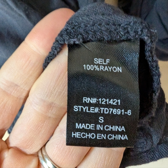 Ellison Gray Floral Embroidered Button Up Pocketed Shirt Dress Sz S - Picture 6 of 6